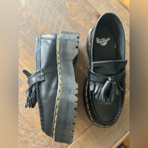 Dr. Martens ADRIAN LEATHER PLATFORM TASSEL LOAFERS - Picture 9 of 14